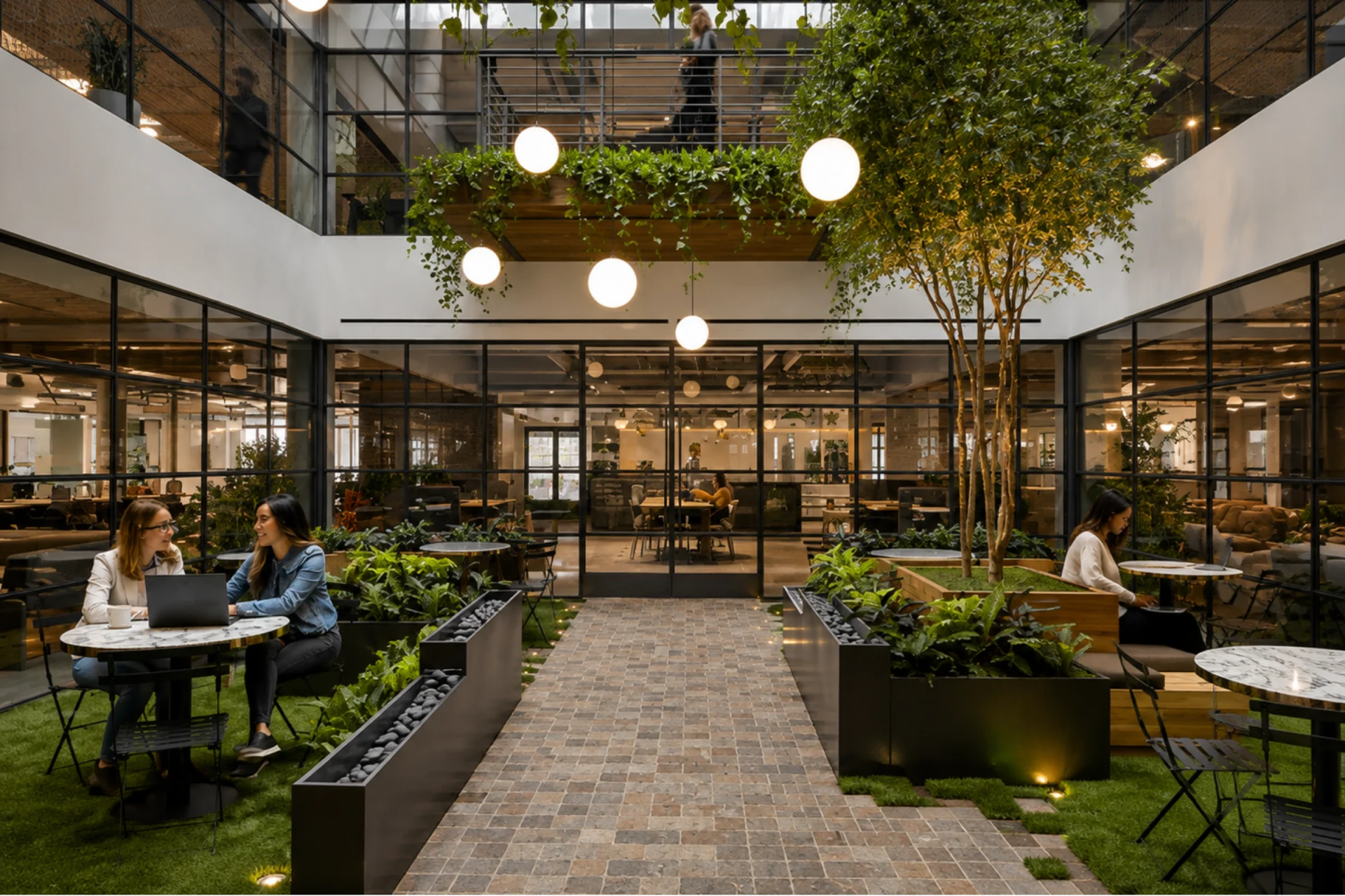 Patios y jardines interiores · imagen de referencia