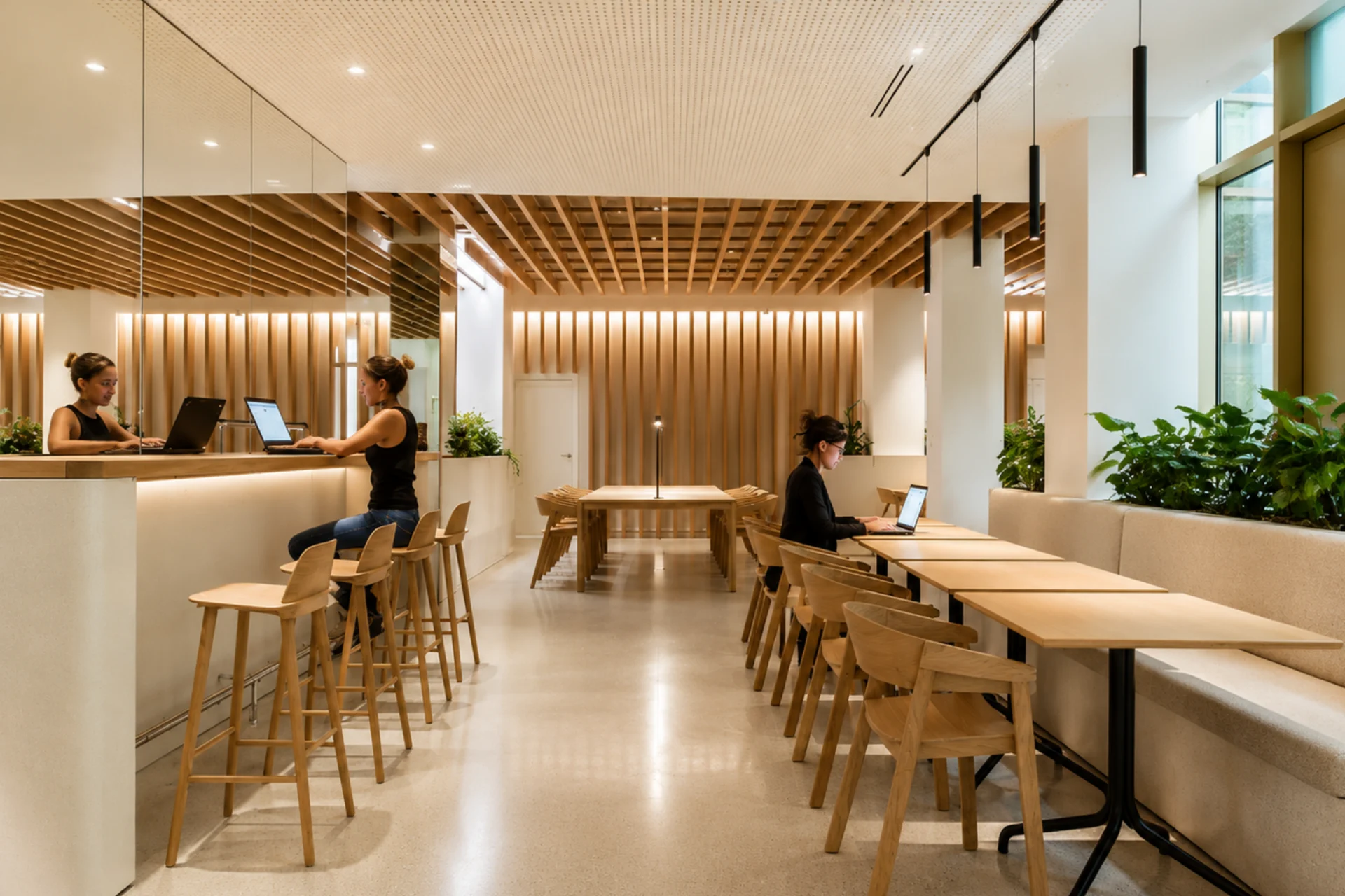 Work cafés y espacios sociales · imagen de referencia